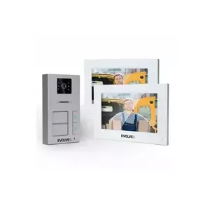 Wired video intercom Evolveo DoorPhone AP2-2 for two apartments, white