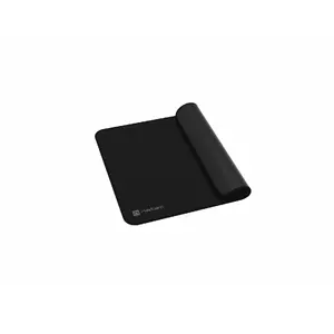 Mouse pad NATEC Colors series — Black fabric rubber, 300×250×2.5 mm