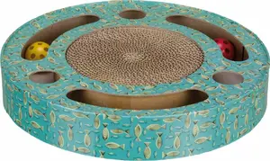 Cat Scratching Post Trixie Drapak owalny with Toys 33 cm