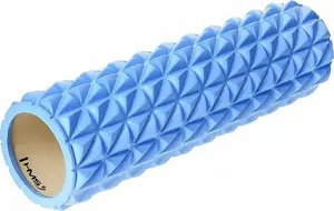 Massage Roller HMS Fs205 — compact foam roller in blue for muscle relief and recovery