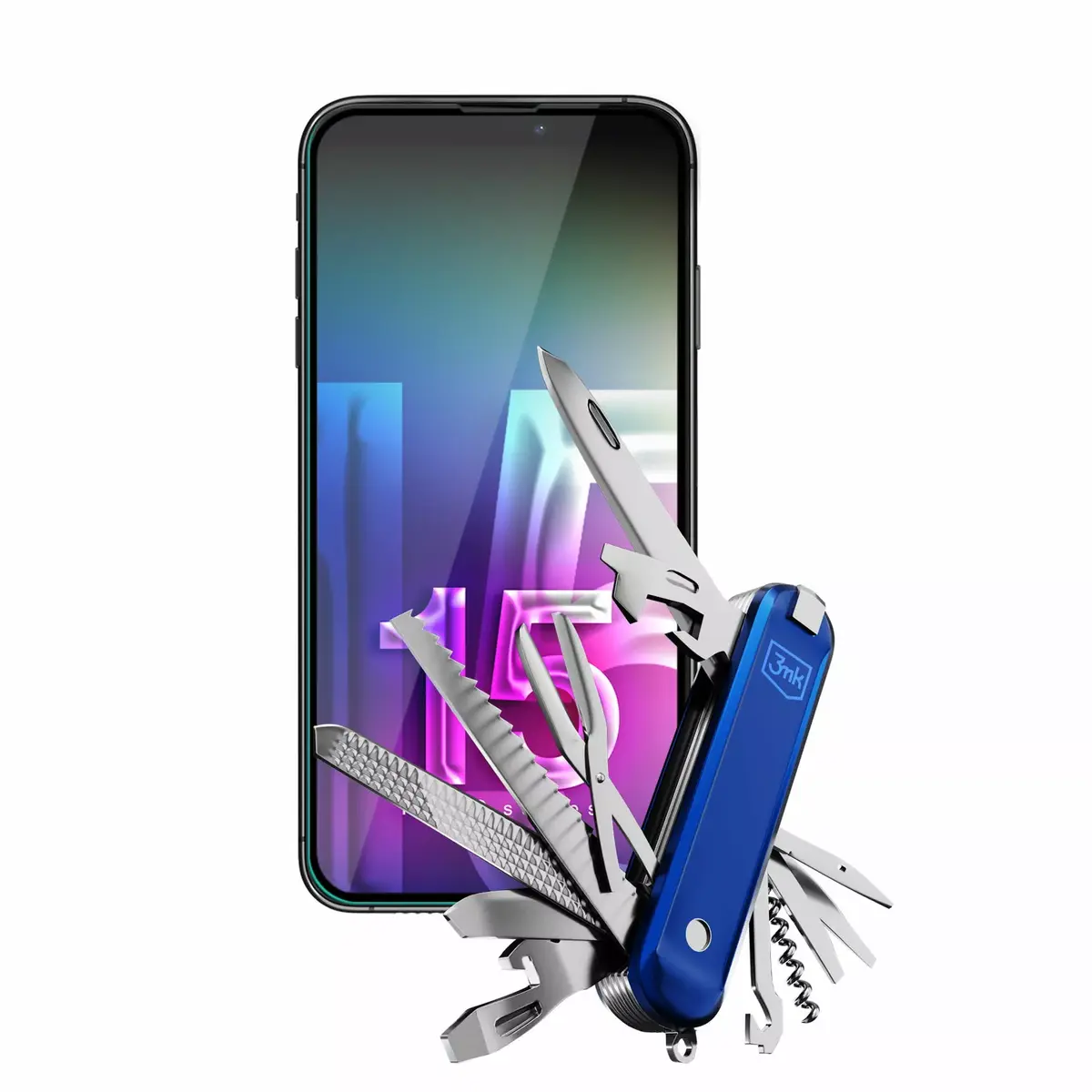 3MK HardGlass Max Lite iPhone 15 Pro Photo 4