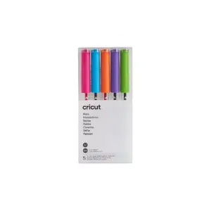 Gela pildspalvu komplekts Cricut 2007645 — 5 gab., mint caurspīdīgs, daudzkrāsu