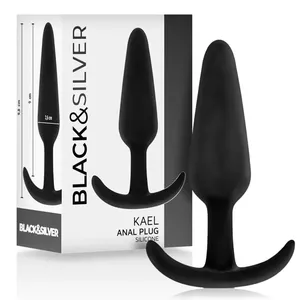 BLACK&SILVER Kael silikona anālais korķis, izmērs M