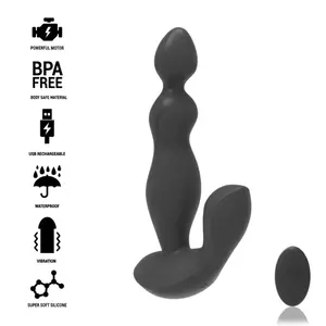 black&silver CORA remote strap-on silicone with remote control