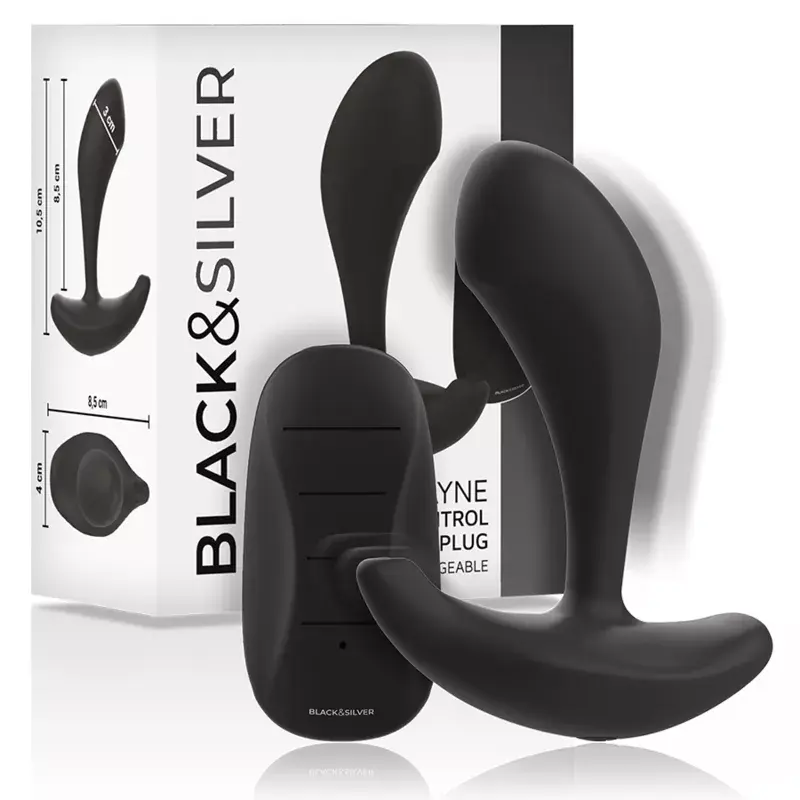 Анальная пробка black&silver Dwayne Anal Plug Photo 2