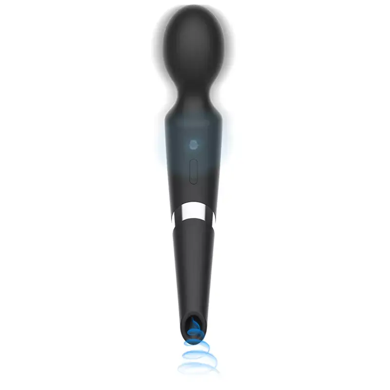 black&silver BECK BLACK rechargeable silicone massager Photo 3