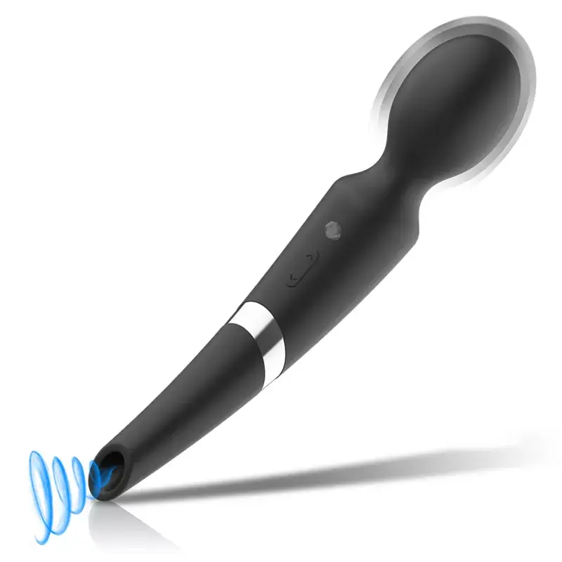 black&silver BECK BLACK rechargeable silicone massager Photo 4