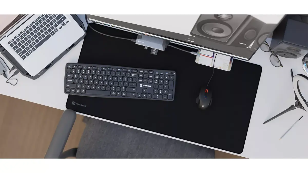 Mouse Pad NATEC Colors series Black Photo 2