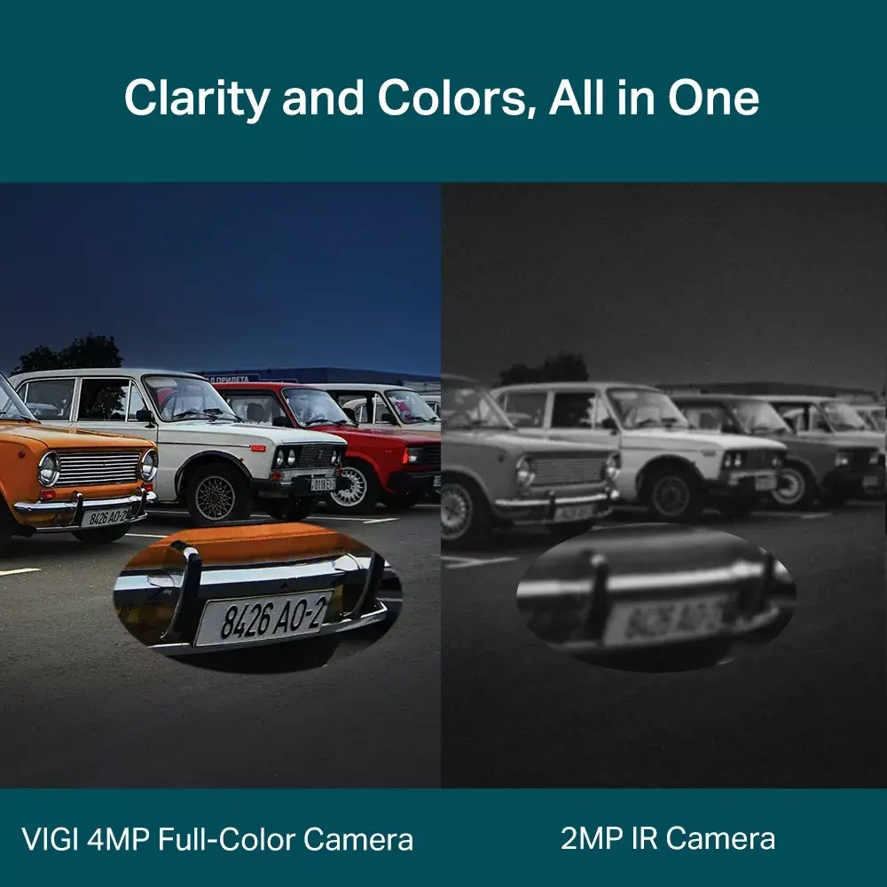 IP камера безопасности TP-Link VIGI 4MP Outdoor Full-Color Dual-Lens Varifocal Photo 4