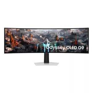 Samsung Odyssey LS49CG934SUXEN monitori 124,5 cm (49") 5120 x 1440 pikseļi DQHD OLED Sudrabs