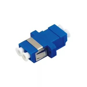 Fiber optic single-mode LC duplex adapter Alantec FOA-LC-SMD, blue, LC duplex coupling
