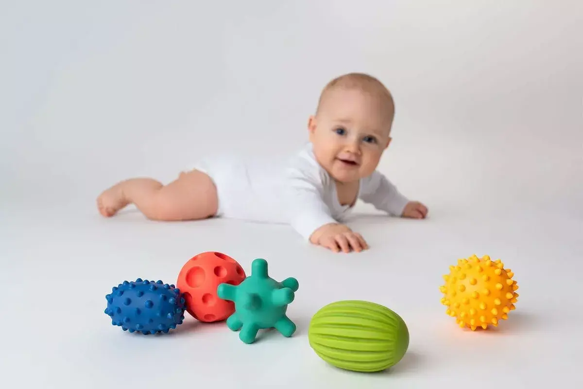 hencz toys сенсорные шарики набор 5 шт пастель Photo 5