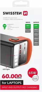 Swissten Power Bank 22013943, 60000 mAh