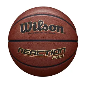 Basketbola bumba Wilson Reaction Pro brūna — 1 gab., NCAA, izmērs nav norādīts