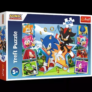TREFL SONIC Puzles, 100 gab.