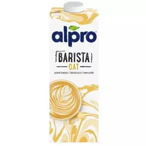 Auzu dzēriens Alpro Barista 1 l — augu auzu piena dzēriens kafijai un putošanai, 1 l