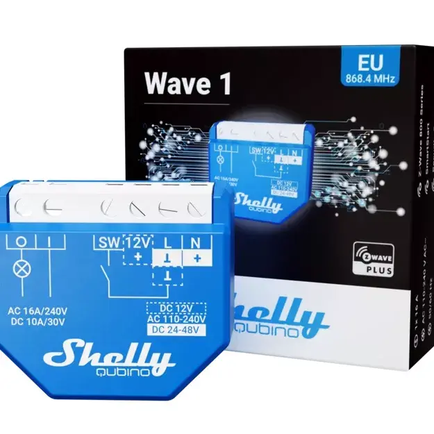 Smart relay Shelly Qubino Wave 1 110–240V 16A Photo 5