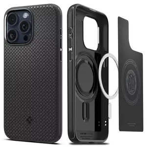 Чехол Spigen ACS06736 для мобильного телефона iPhone 15 Pro 15.5 см Черный