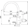 Кухонный смеситель Franke Lina XL sand spout 115.0626.026 Photo 2