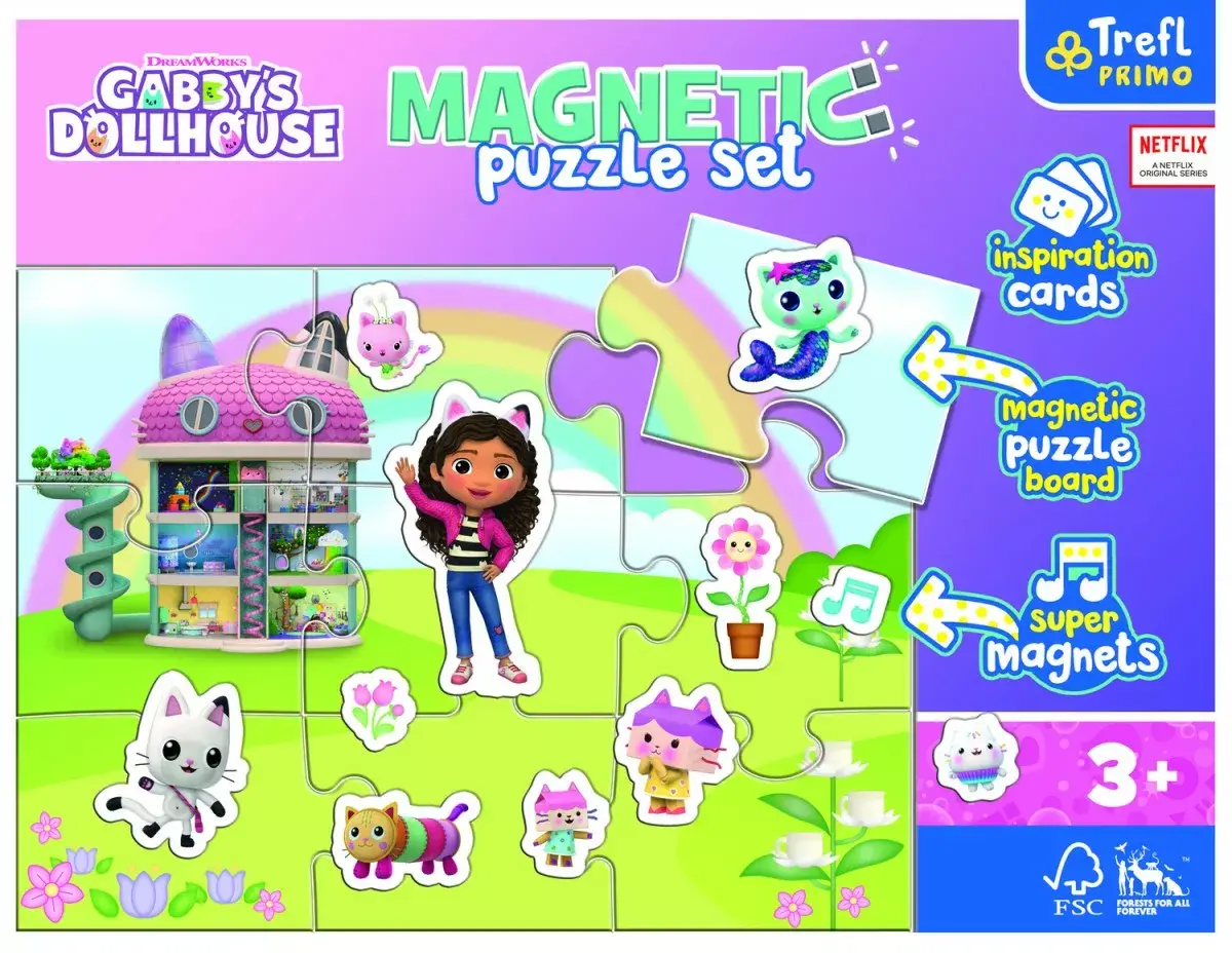 Magnētiskais puzlis TREFL Gabby Dollhouse Photo 2