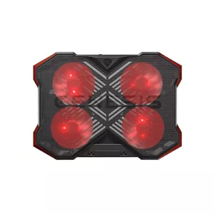 GENESIS Oxid 260 Laptop Cooling Pad 43.9 cm 4 Fans USB Black Red