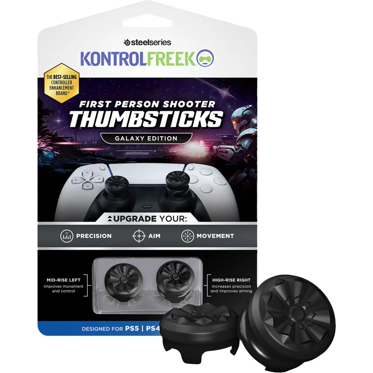 STEELSERIES Black Galaxy Thumbsticks for PlayStation 4/5 Photo 5