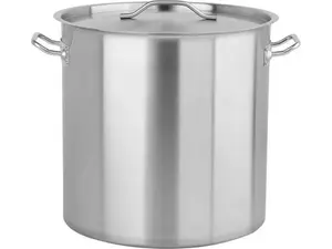 Saucepan YATO YG-00019 — stainless steel, round, 71 L capacity, Ø45 cm, 1.2 mm wall