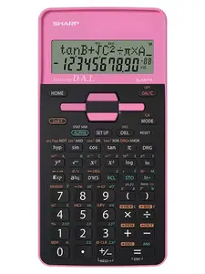 Scientific Pocket Calculator Sharp EL531THBPK — 10‑digit, 2‑line display, 9 memory registers, battery, black/pink
