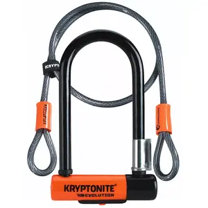 Conventional padlock Kryptonite EVOLUTION MINI-7 Black Orange 8.3 cm