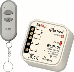 Wireless control set ZAMEL RZB-05 (ROP01 + P257/2) — remote control and receiver kit