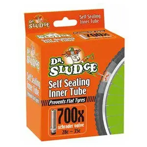 Inner Tube with Puncture Protection WELDTITE DR SLUDGE 700 x 28c–35c Schrader (WLD-04019)
