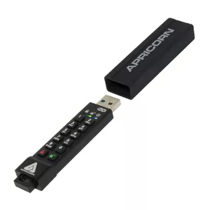 Apricorn Aegis Secure Key 3NX USB флеш накопитель 256 GB USB тип-A 3.2 Gen 1 (3.1 Gen 1) Черный