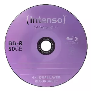 BD-R blank Blu-ray discs INTENSO 50 GB 6x write speed, 25-pack cakebox