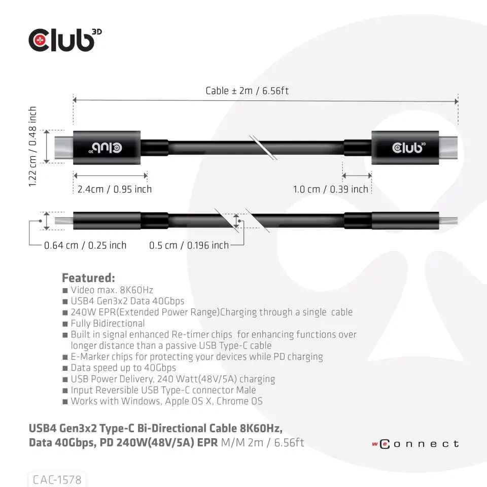 USB4 Кабель CAC-1578 Photo 3