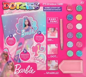Набор для мозаики Diamond Dotz Barbie DTZ10011 — набор для творчества с цветными смоляными 'dotz' бусинами