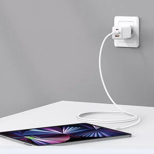 usams CC180T 65W GaN USB-C PD3.0 QC3.0 зарядное Photo 6