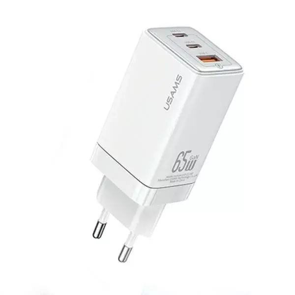 usams CC180T 65W GaN USB-C PD3.0 QC3.0 зарядное Photo 7