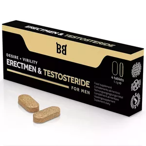 BLACKBULL BY SPARTAN - ERECTMEN & TESTOSTERIDE JAUDA UN TESTOSTERONS VĪRIEŠIEM 4 C PSULAS