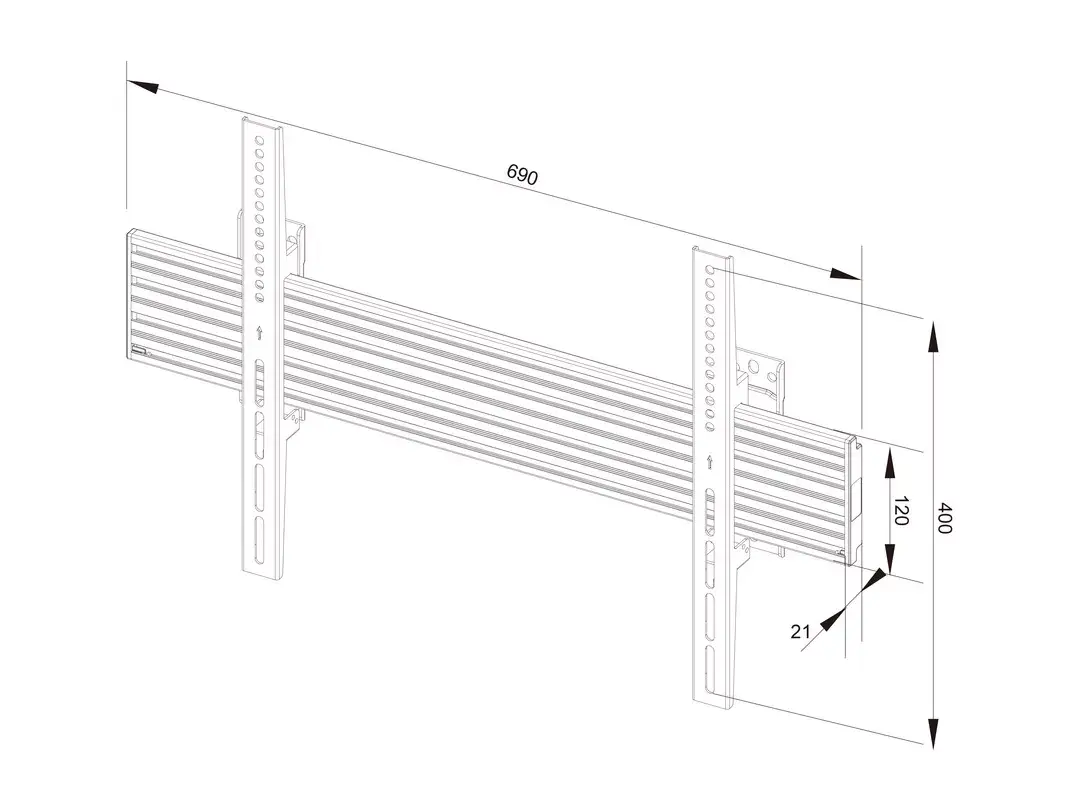 Kronis Multibrackets M MBW1U Fixed Black Photo 8