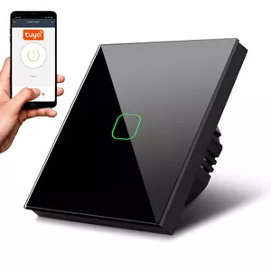 Smart Wi‑Fi Touch Light Switch MACLEAN MCE716B — Wi‑Fi touch control, single-gang, neutral required