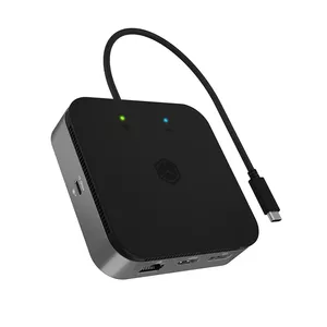 ICY BOX 7-in-1 USB4 Docking Station dual video output 60W Power Delivery