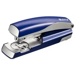Настольный степлер LEITZ NeXXt 5562 — синий/серебристый, до 30 листов, для скоб P3 24/6 и 26/6