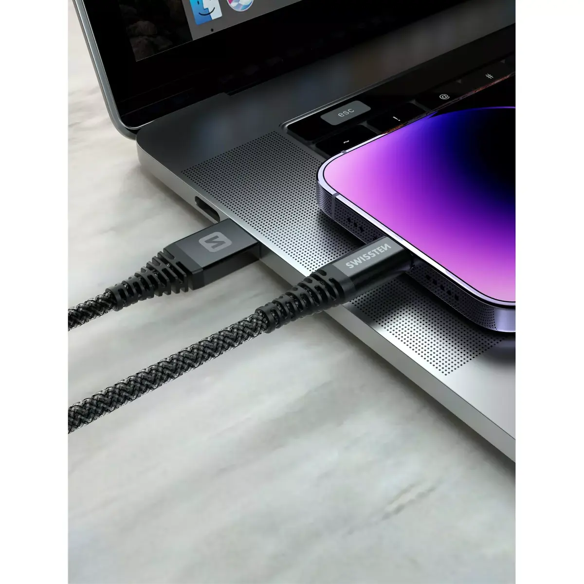 Data cable SWISSTEN Kevlar 1.5 m USB–Lightning Photo 4