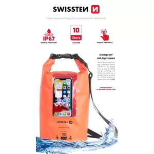 Waterproof phone case SWISSTEN universal model 32900820, 10 L capacity