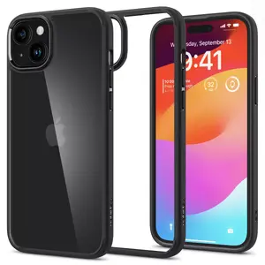Vāks Spigen ACS06657 iPhone 15 Plus 17 cm Melns Caurspīdīgs