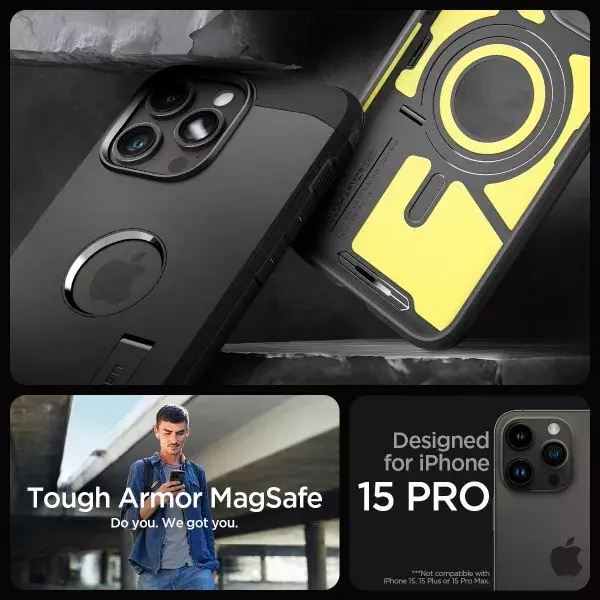 Чехол Spigen Tough Armor MagSafe для Apple iPhone 15 Pro Photo 13