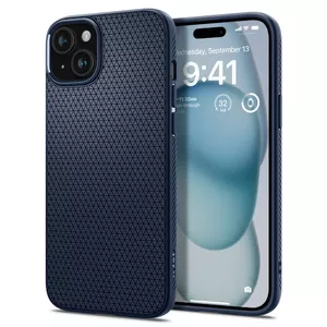 Mobile phone cover Spigen ACS06791 for Apple iPhone 15, 6.1" (15.5 cm), TPU, Navy, patterned surface