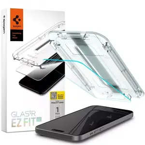 Прозрачная защитная стеклянная пленка Spigen AGL06887 для Apple iPhone 15 Plus 6,7" прозрачная, 1 шт.