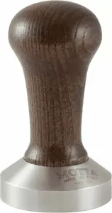 Coffee Tamper MOTTA 53 mm — brown handle, flat base