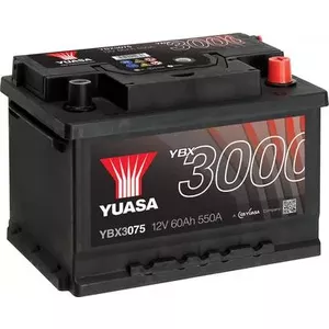 Yuasa auto akumulators SMF YBX3075 12 V 60 Ah T1 šūnu izkārtojums 0 (YBX3075)